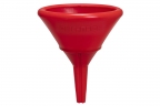 Funnel K14, oval, red 14x9.5 cm, height 16.5 cm