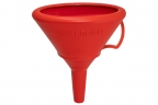 Funnel G19, oval, red 19x12.5 cm, height 21 cm