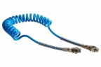 Spiral hose blue G1/4“a-G1/4“a, ø6x4 mm, L=2 m