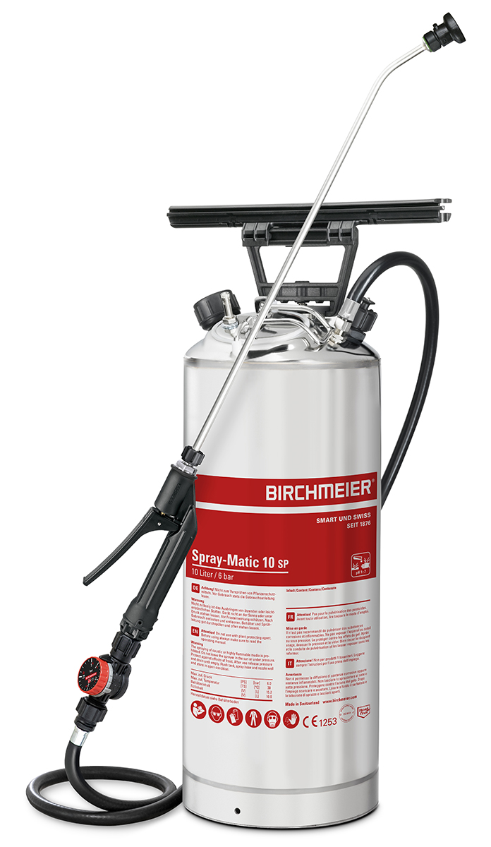 Spray-Matic 10 SP with stainless steel hand pump and compressed-air union